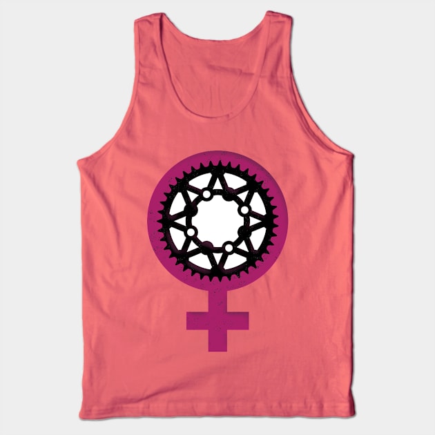 Chain Ring Girl Power 3 Tank Top by NeddyBetty